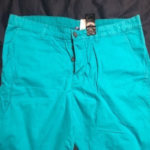 Te blue colored shorts